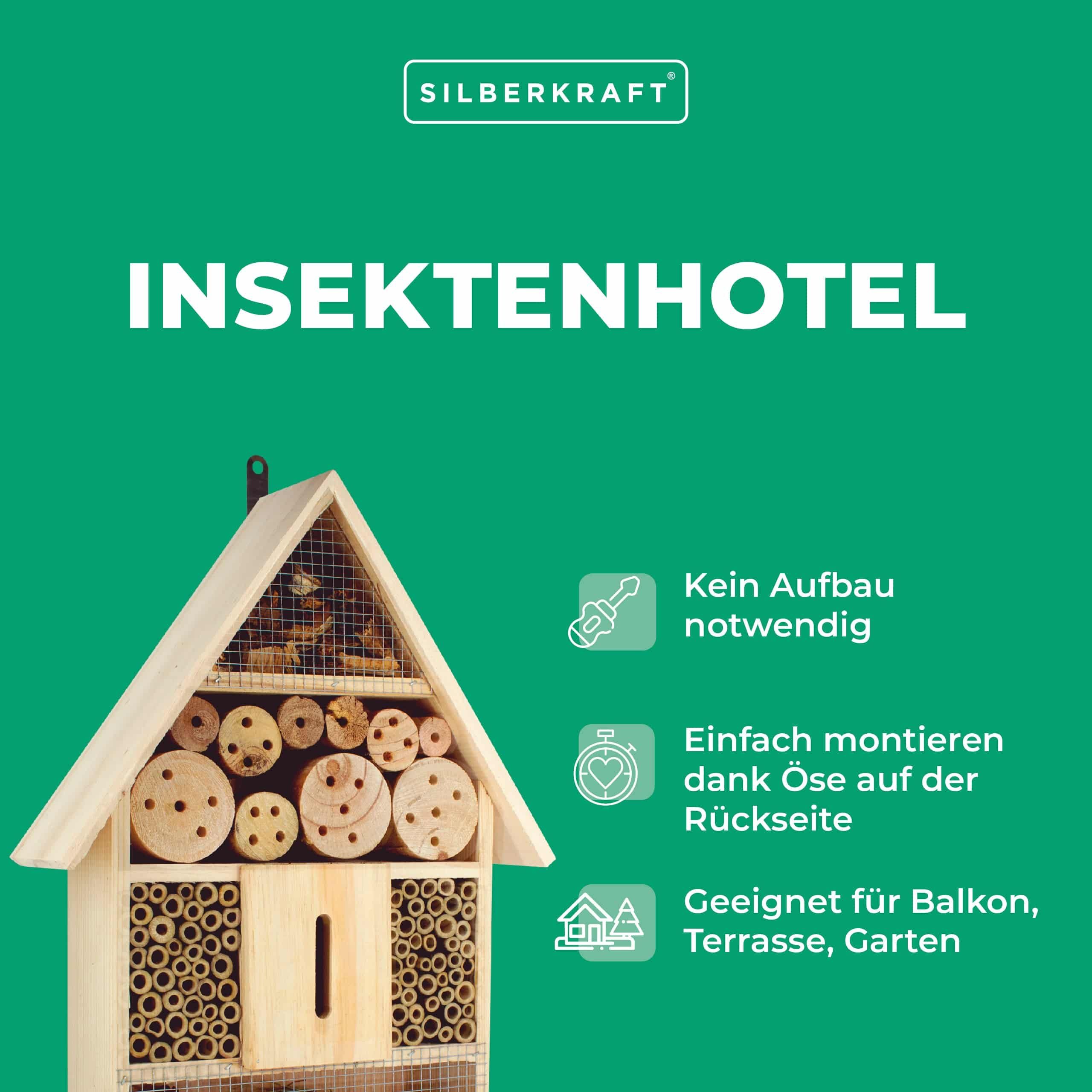 SILBERKRAFT Insektenhotel