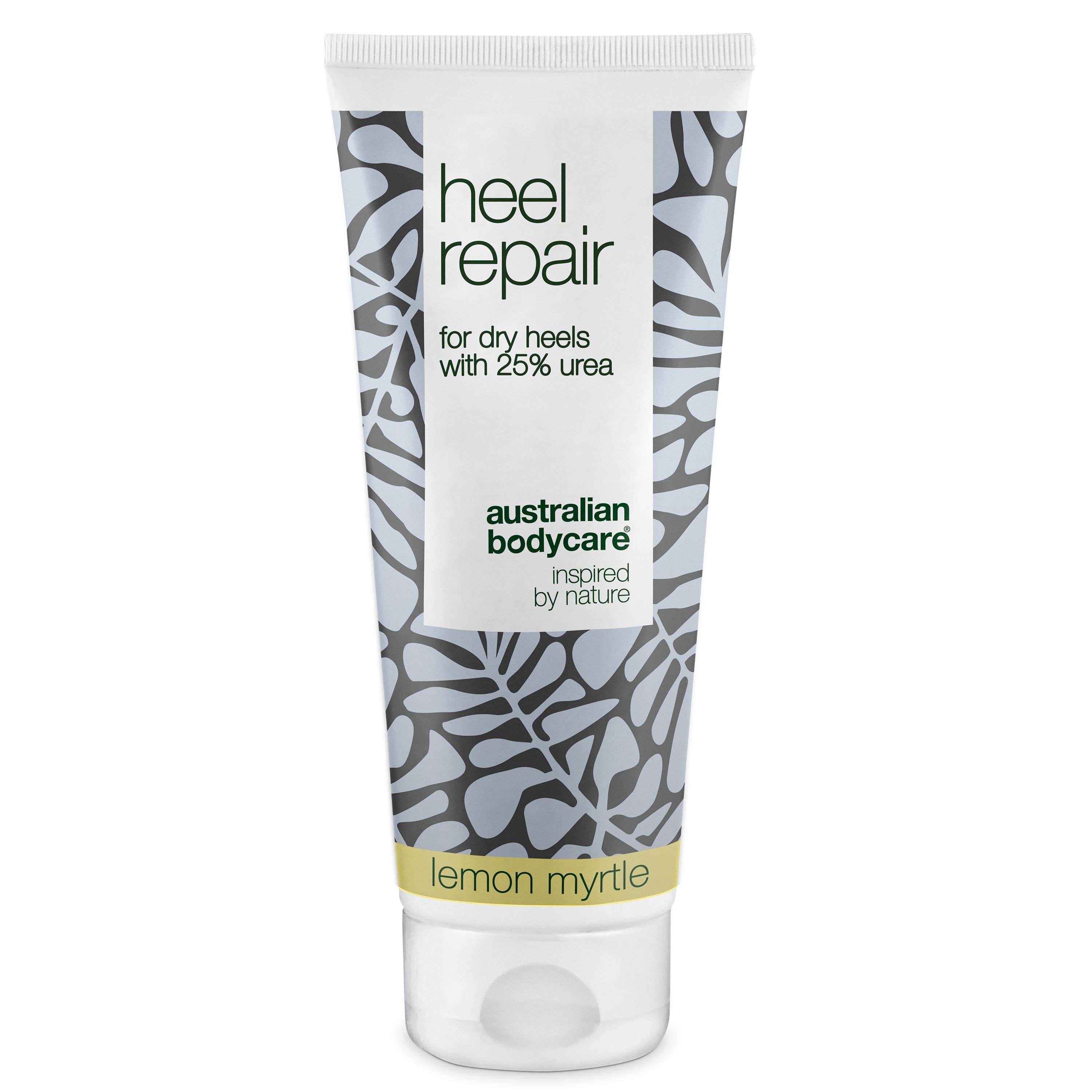 Tube de crème 'Heel Repair' et 'Australian Bodycare'.