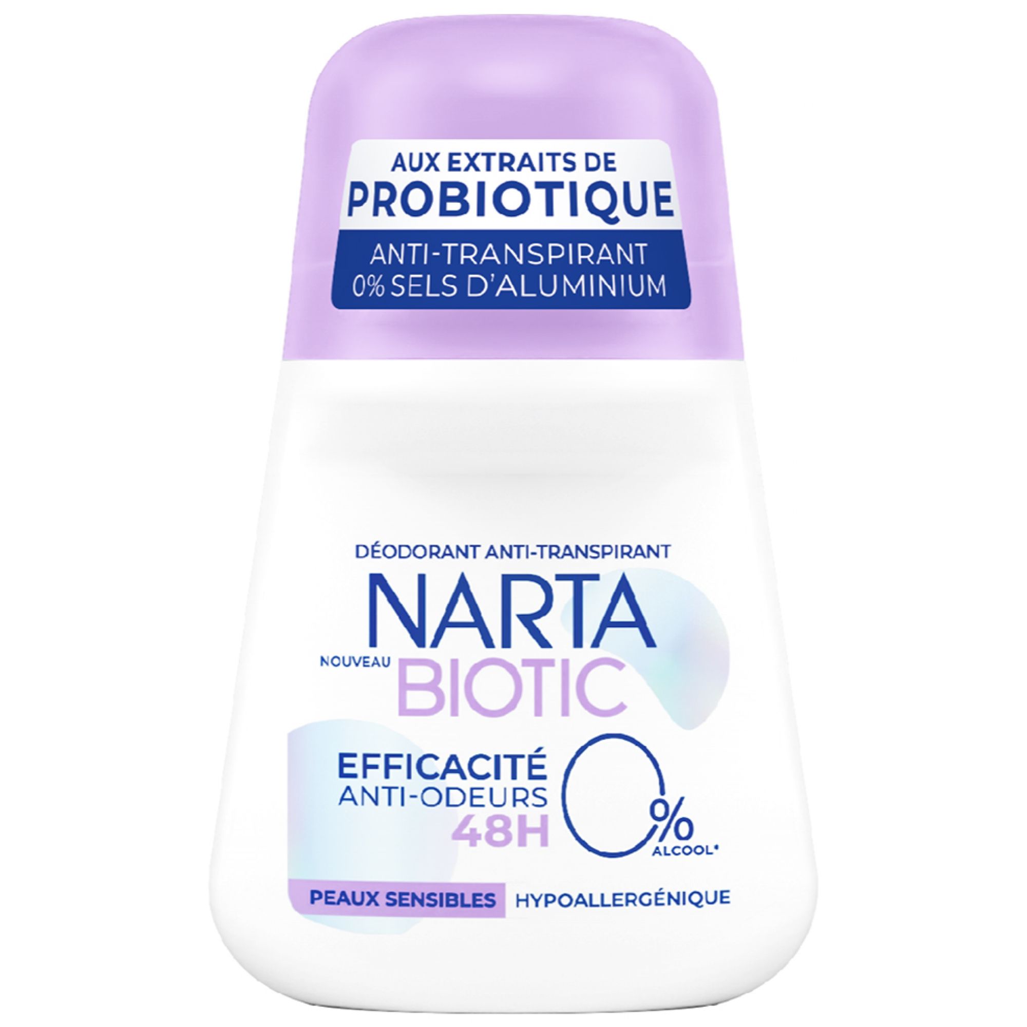 Narta Biotic Anti-Transpirant 48H Empfindliche Deodorant Top 4,2x6x9,5 cm