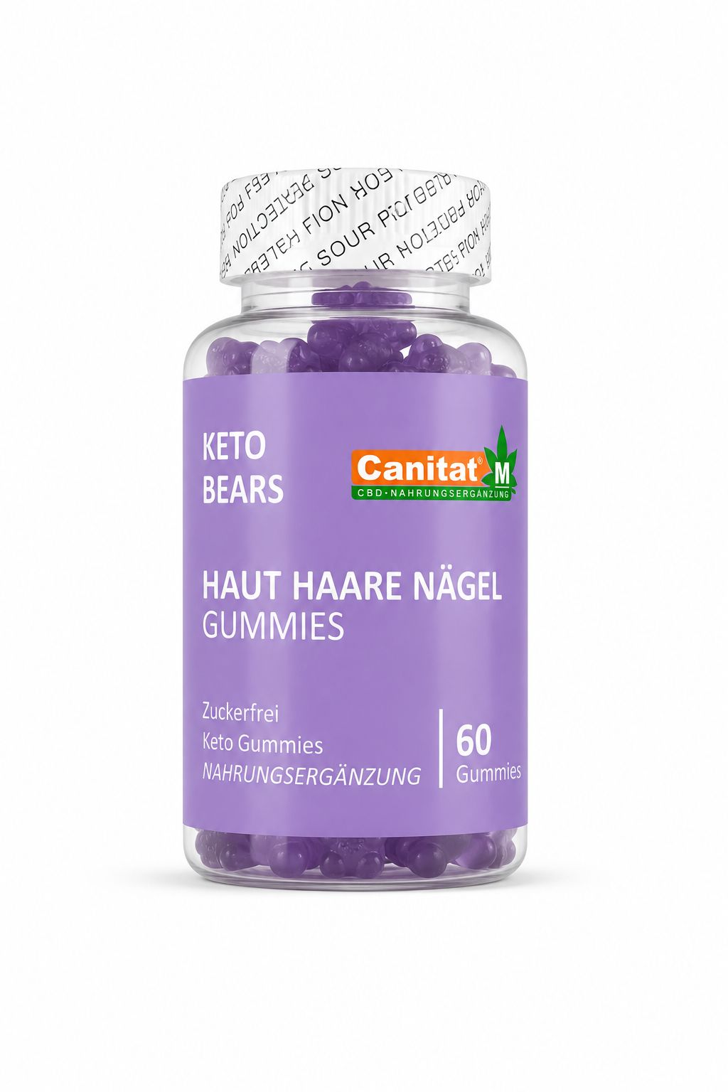 Haut Haare Nägel Gummies von Canitat M – 60 St Fruchtgummi