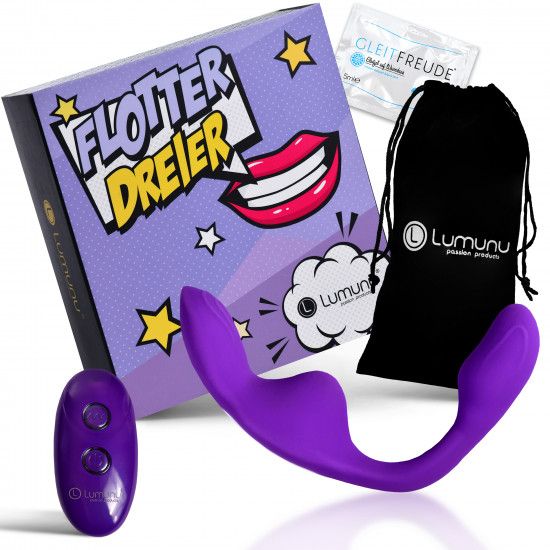 Lumunu 3-fach Vibrator mit Fernbedienung "Flotter Dreier"