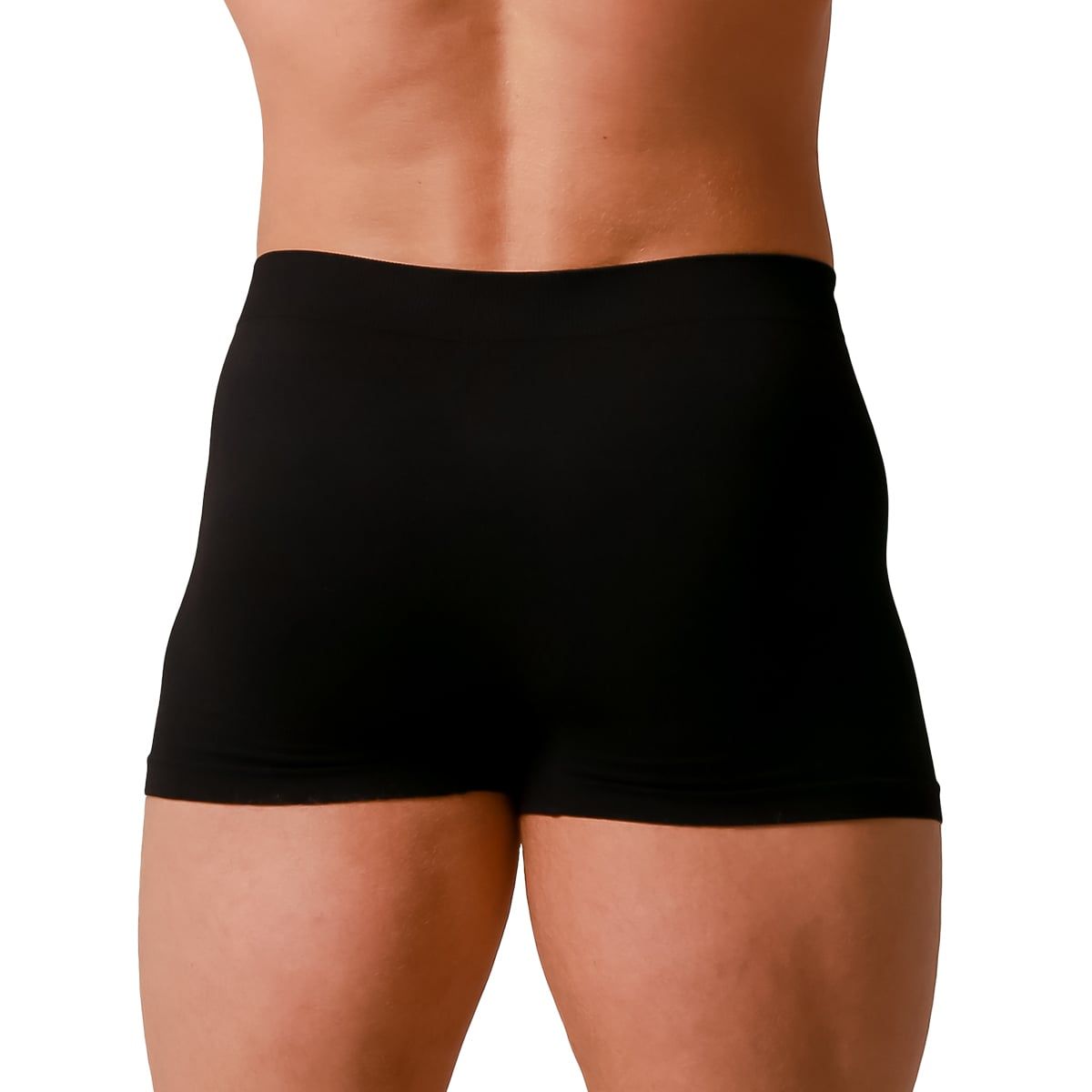 GymBeam Boxershorts Herren nahtlos im 2er-Pack aus Viskose und Elasthan in Schwarz