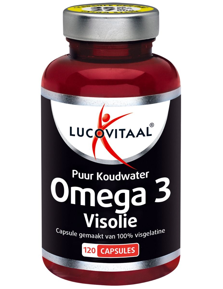 Lucovitaal Reines Omega 3 Kaltwasser-Fischöl Maxi POT 120 Pc