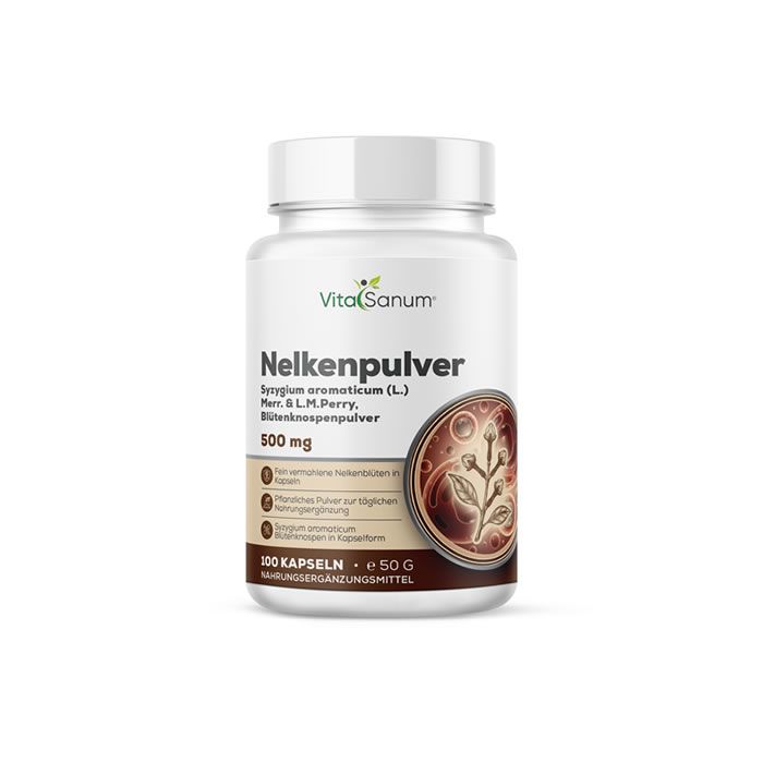 VitaSanum® Nelkenpulver – 500 mg 100 Kapseln St