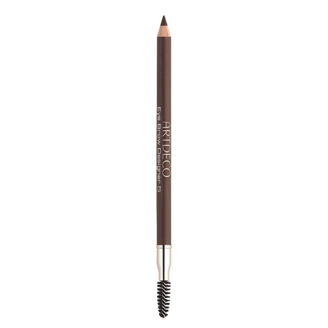 Artdeco Eye Brow Designer mit Bürste. Brauner Stift mit Bürste. Produktname und Marke sichtbar.