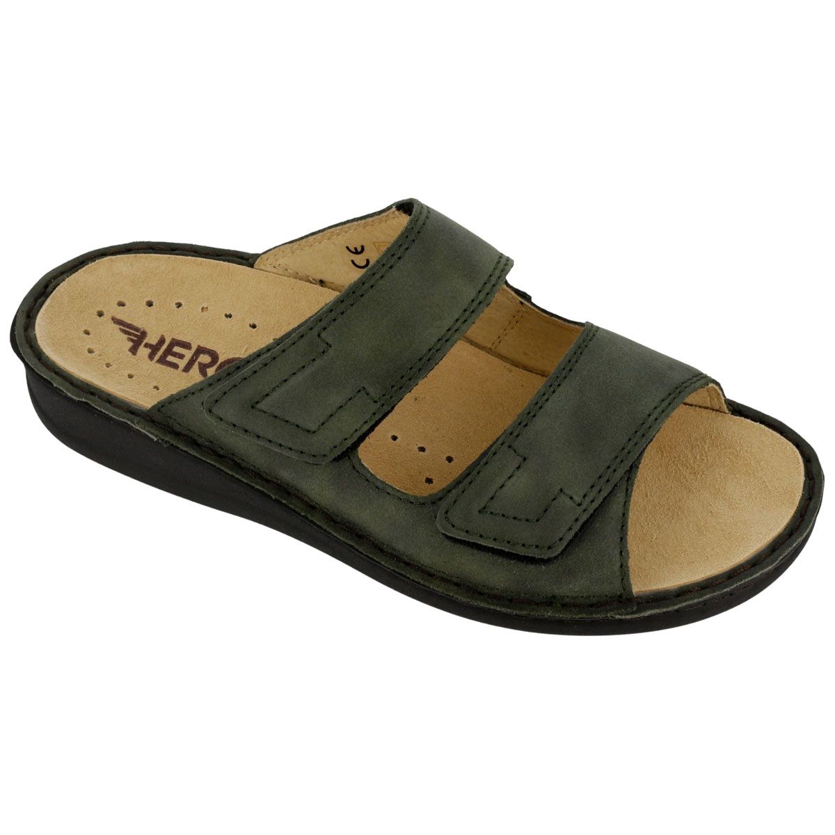 Hergos H440 - Sabot uomo in pelle con plantare estraibile