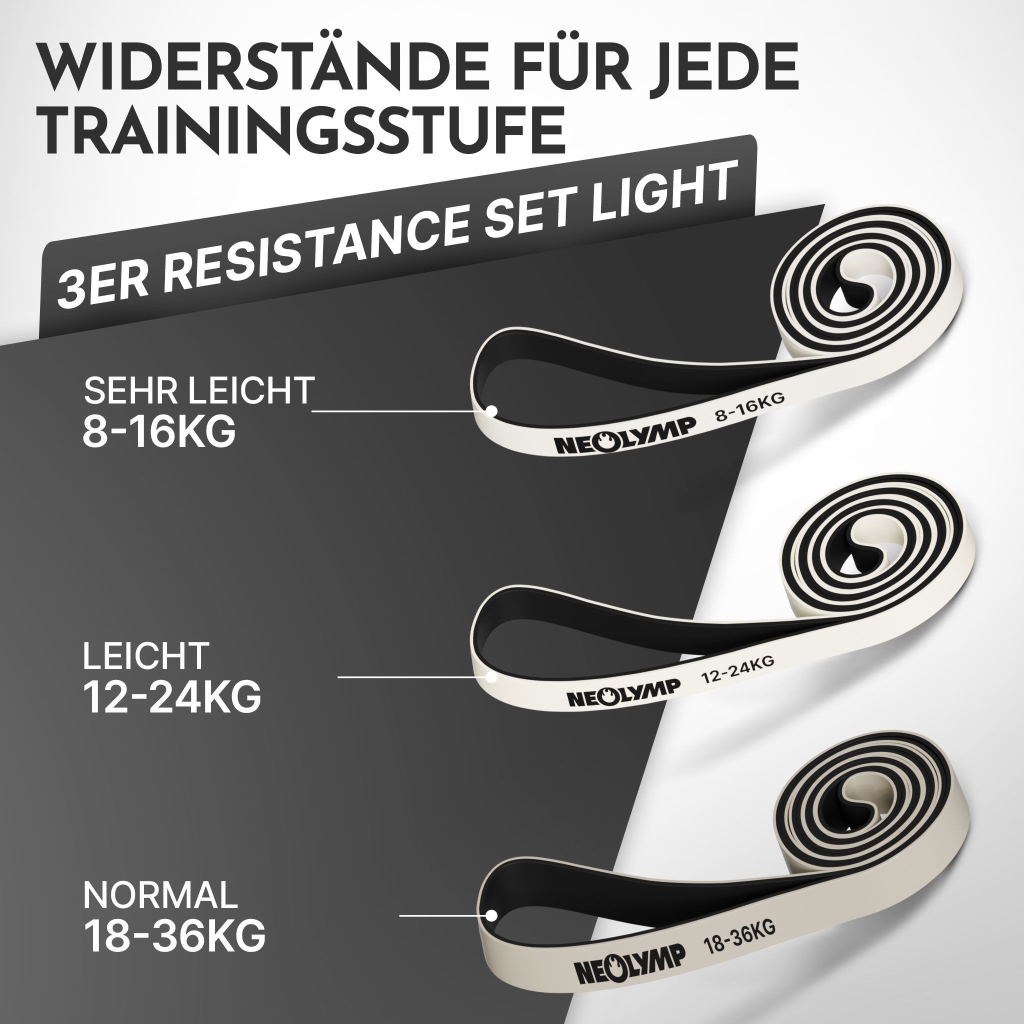 NEOLYMP Resistance Bands 8-36 kg