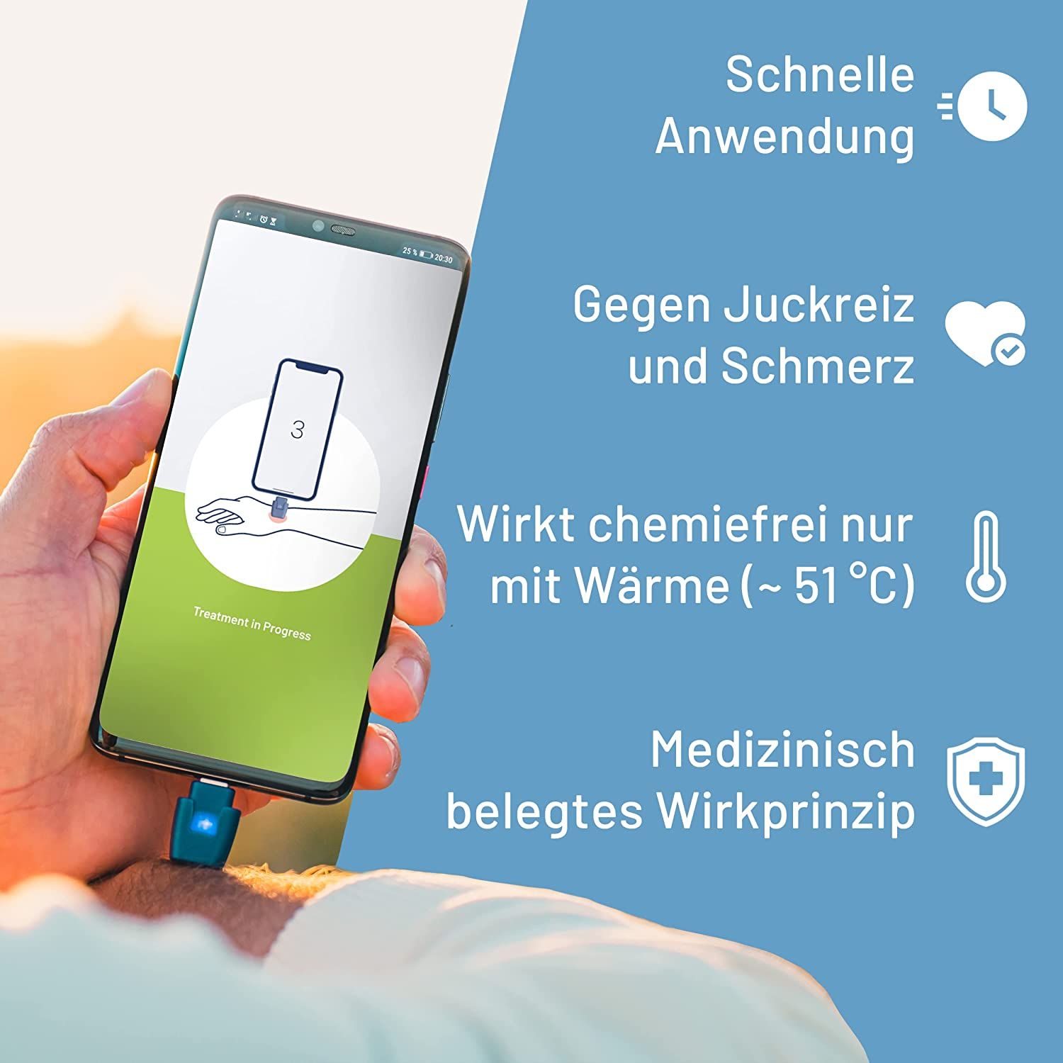 heat it - Insektenstichheiler für dein Smartphone-  für Apple iPhones