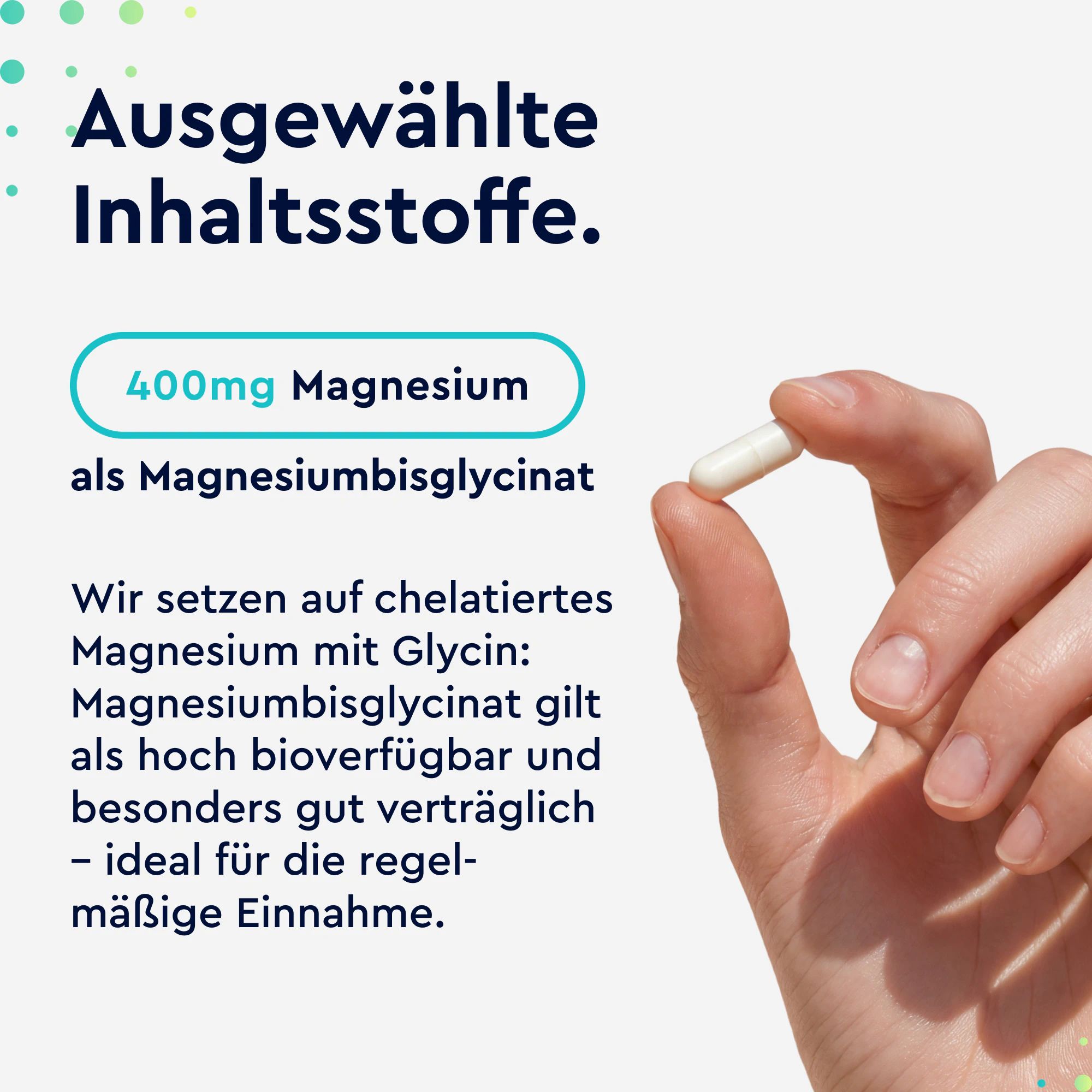 gloryfeel ® Magnesium Bisglycinat hochdosiert 240 Kapseln - 400mg Chelatiertes Magnesium