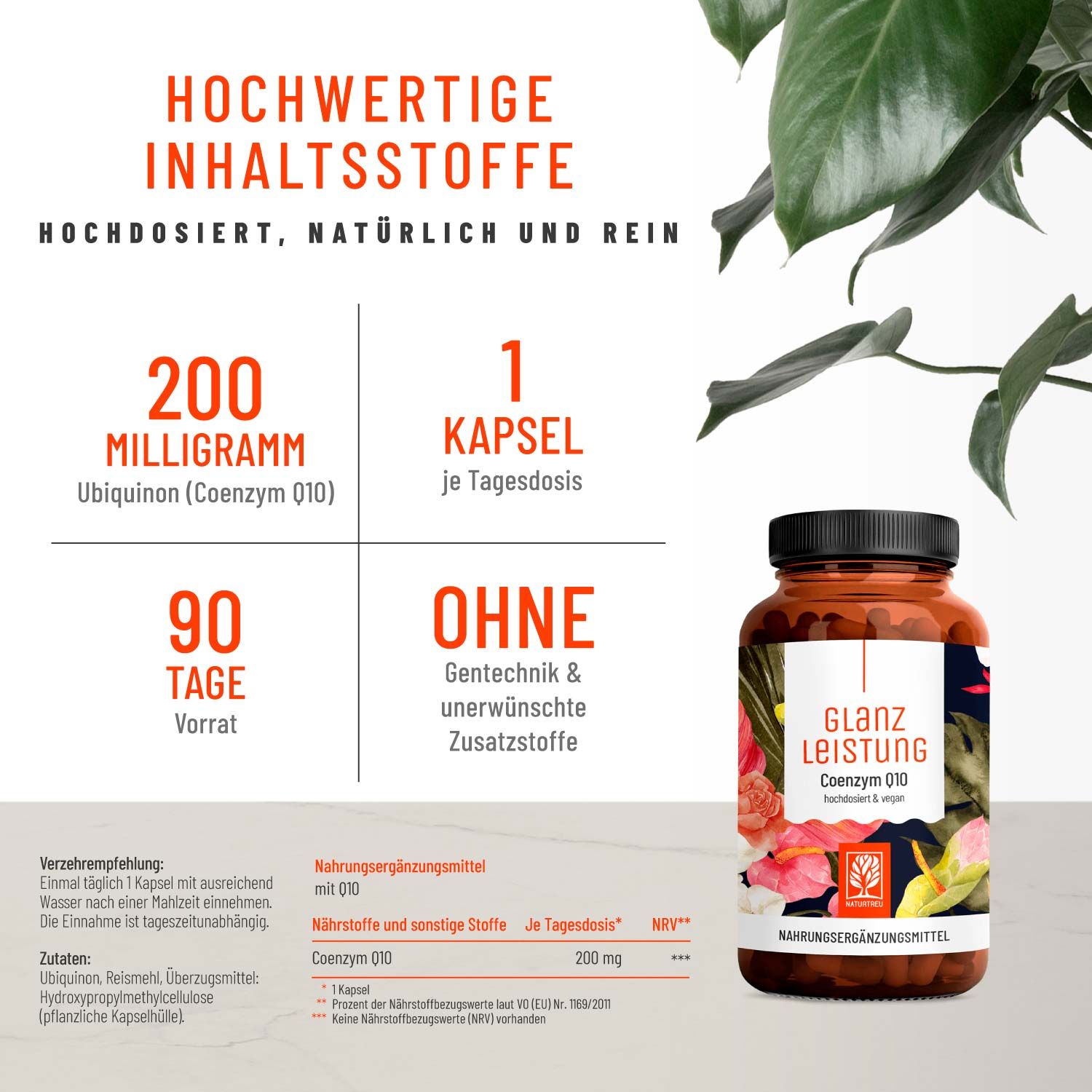 Coenzym Q10 - Glanzleistung Naturtreu® 35,55 g Kapseln