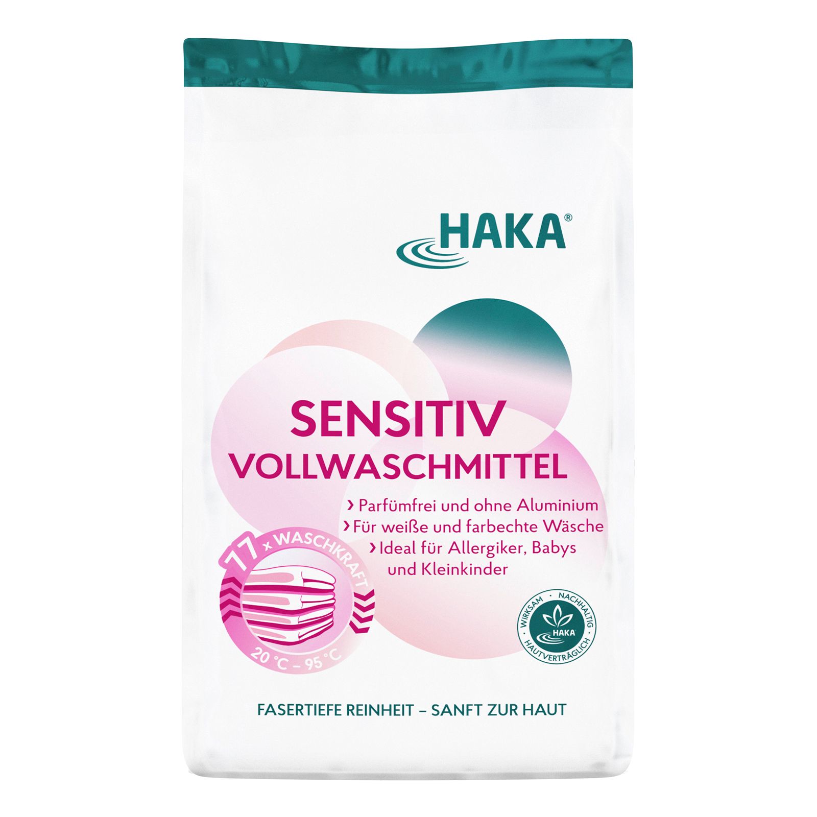 Haka Sensitiv Vollwaschmittel Pulver 2 l
