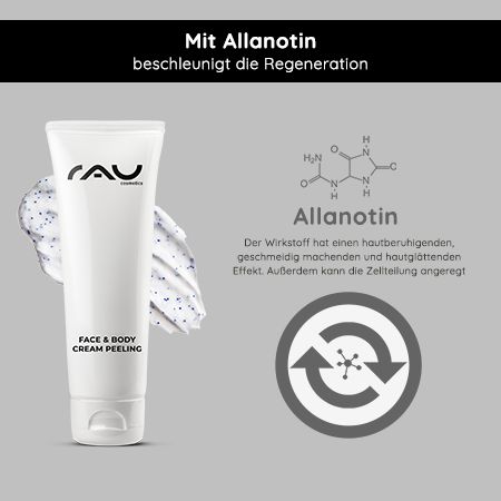 RAU Cosmetics Face & Body Cream Peeling mechanische Tiefenreinigung  für Körper & Gesicht