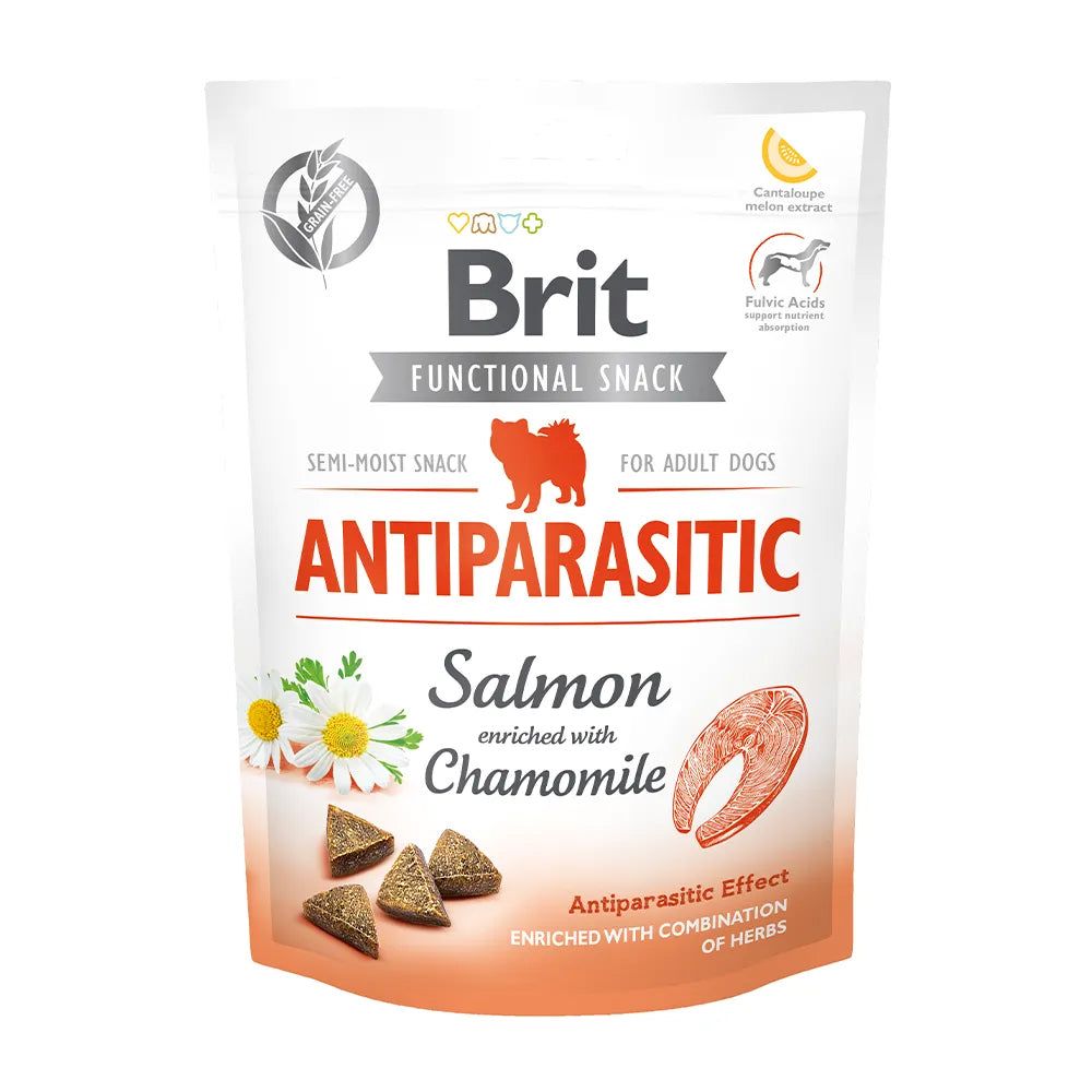 Brit Care Dog - Functional Snack - Antiparasitic Salmon - Salmon enriched with Chamomile