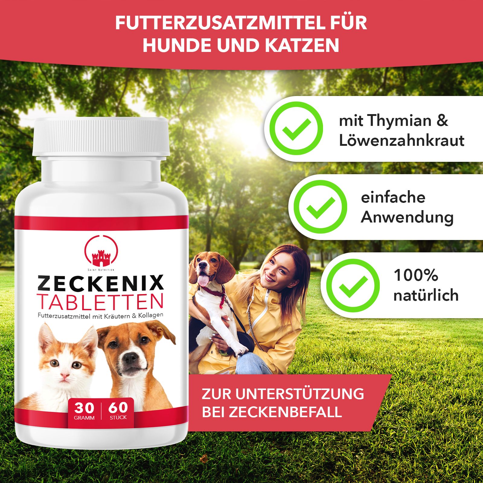 Saint Nutrition® | Zeckenix Tabletten