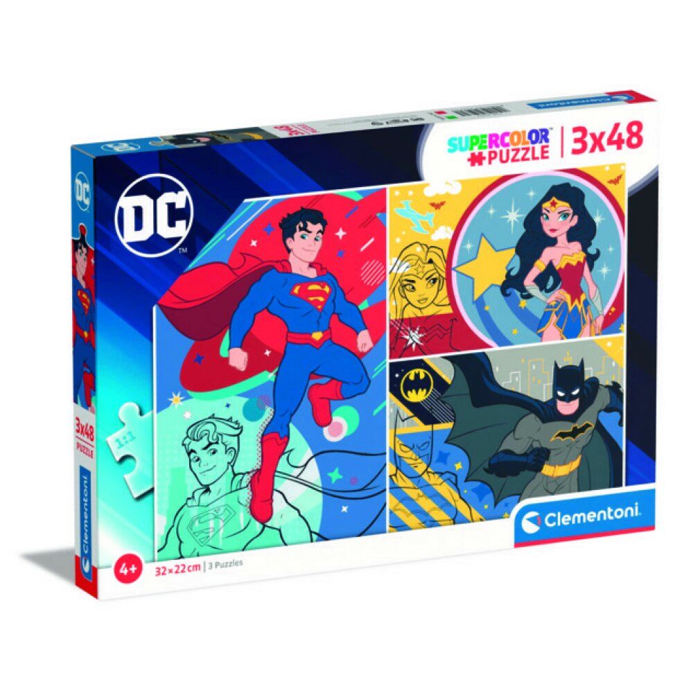 clementoni Puzzle dc Comics 3x48 Teile 1 St