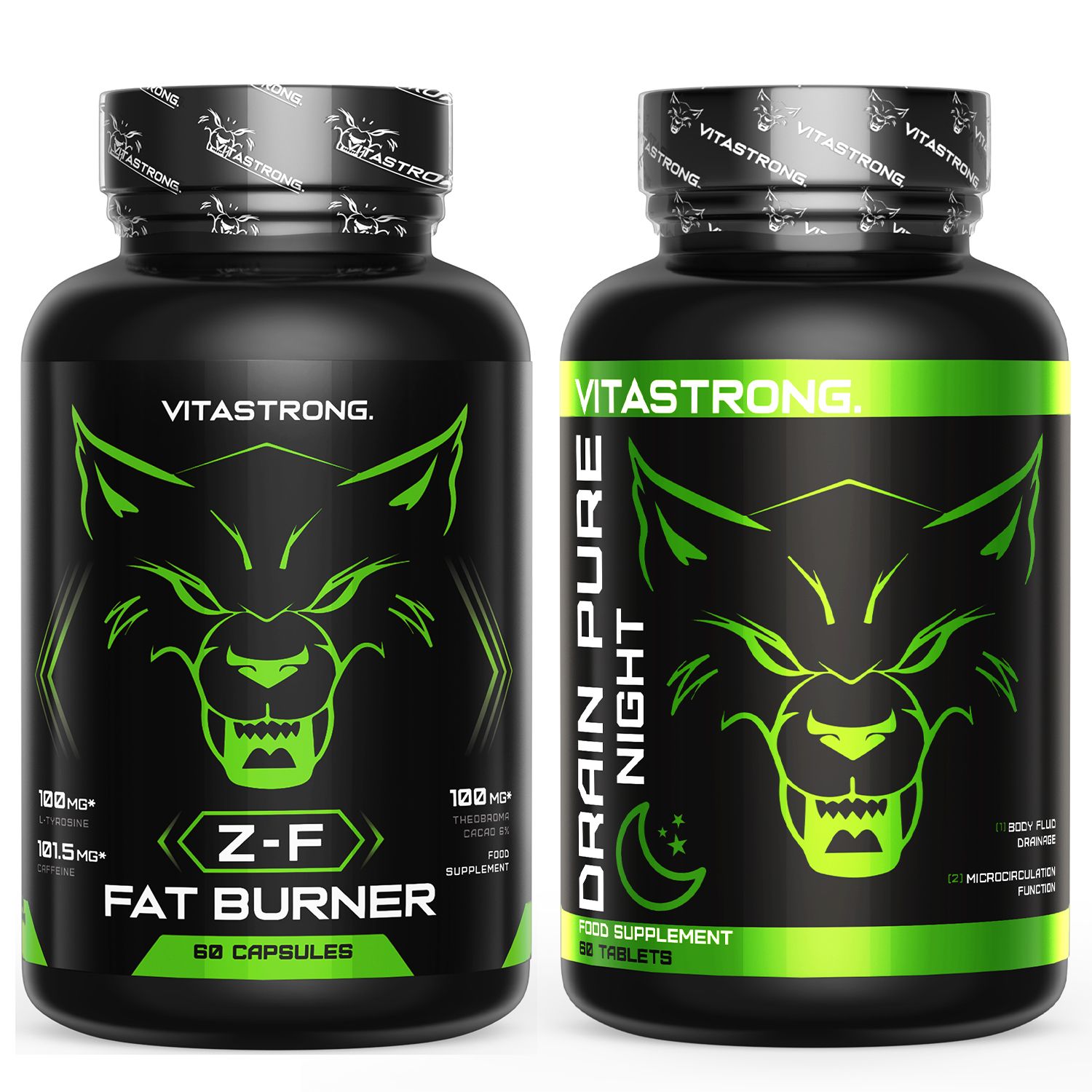 Vitastrong Z-F & DrainPure Night – Integratore termogenico e drenante notturno 120 St Tabletten