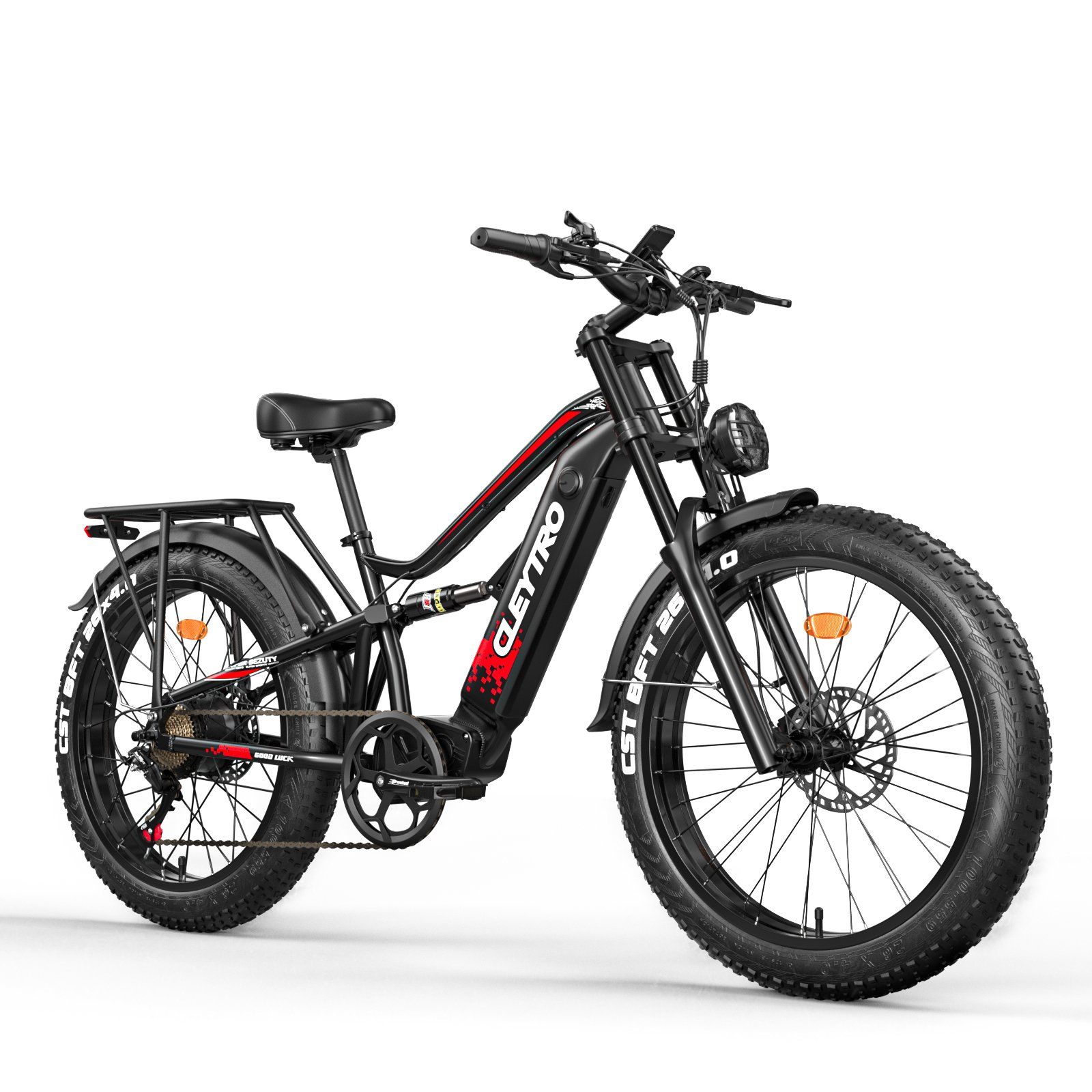 Cleytro ES7 E-Bike mit Vollfederung, 48V 18Ah Akku, 7 Gänge 1 St