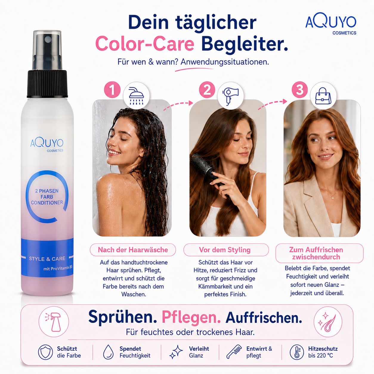 Style & Care 2-Phasen Farb-Conditioner für beanspruchtes und gefärbtes Haar