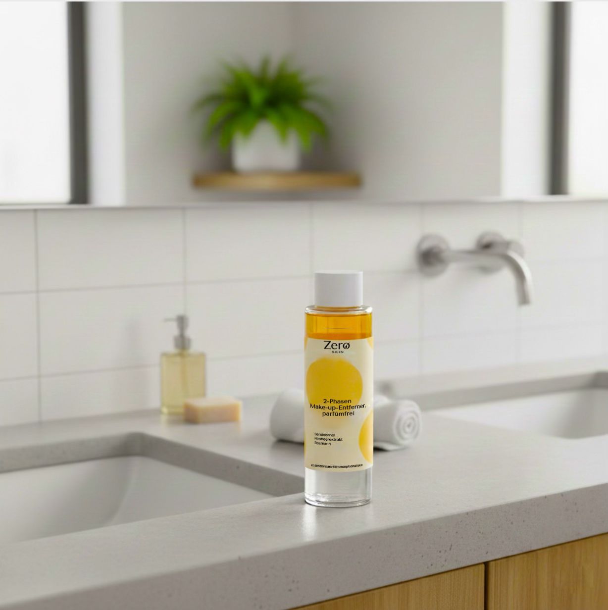 Zero Skin 2-Phase Make-up-Entferner, sanft reinigend beruhigend für alle Hauttypen