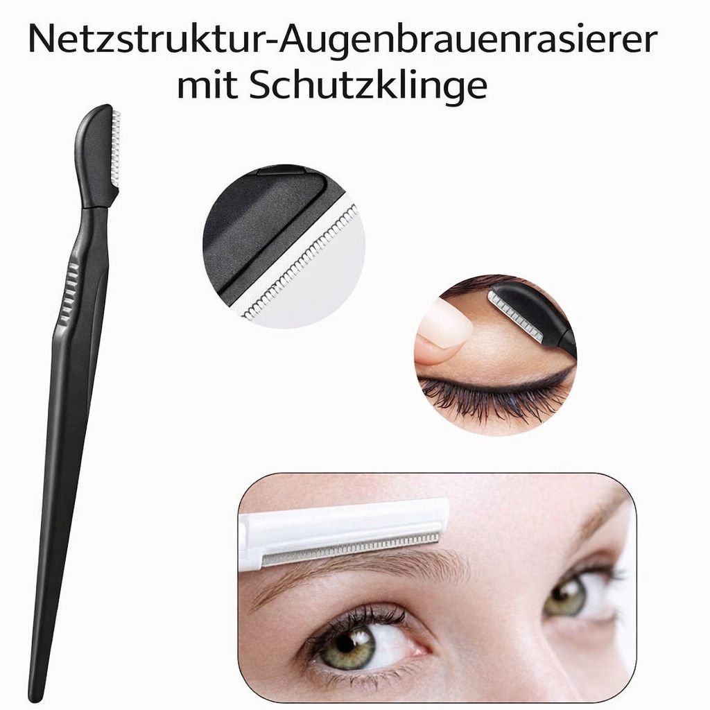 COOL-i Augenbrauenpinzette Set, Edelstahl-Pinzetten für präzise Augenbrauenpflege