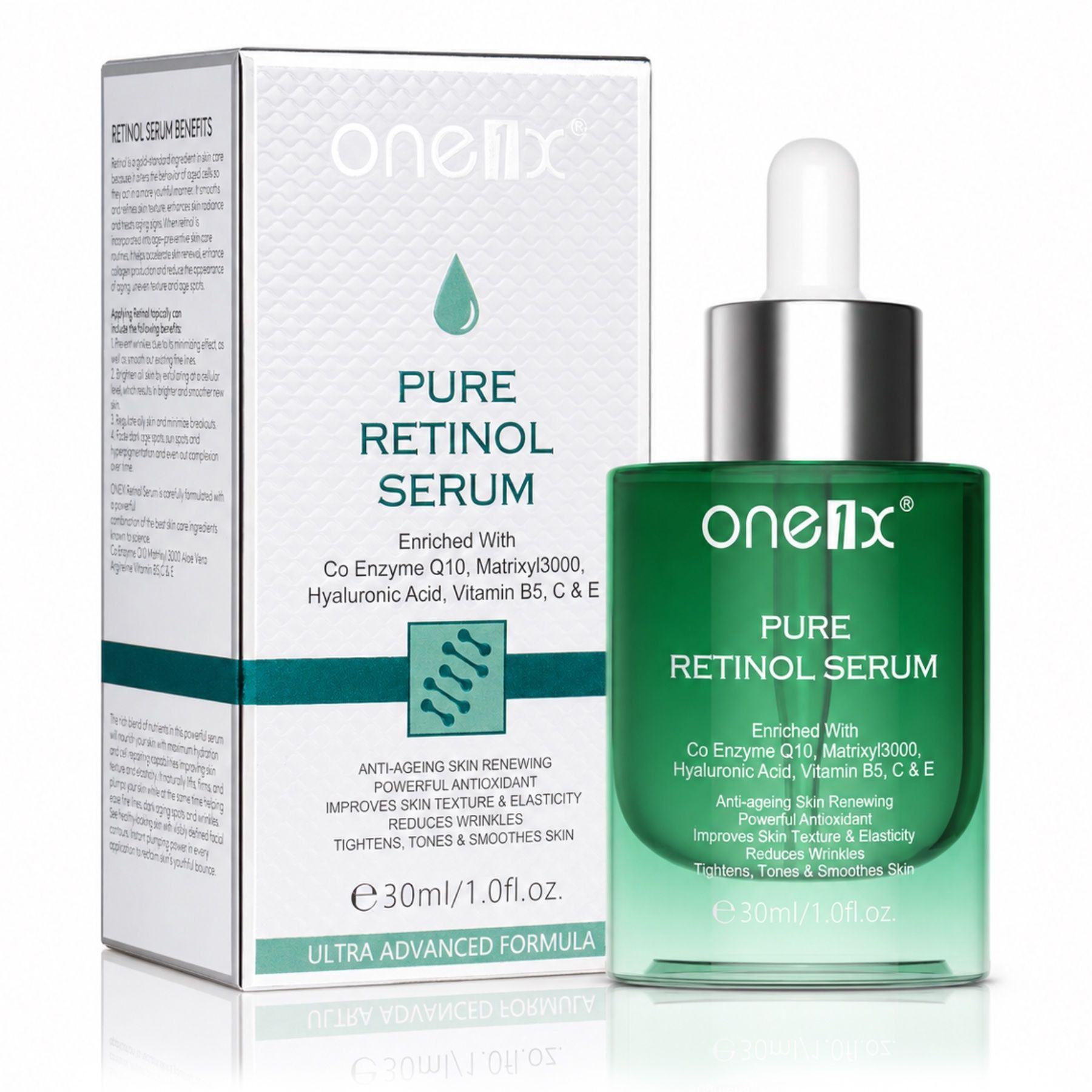 P-beauty Gesichtsserum Retinol Serum  Hyaluronsäure Vitamin B5 C E