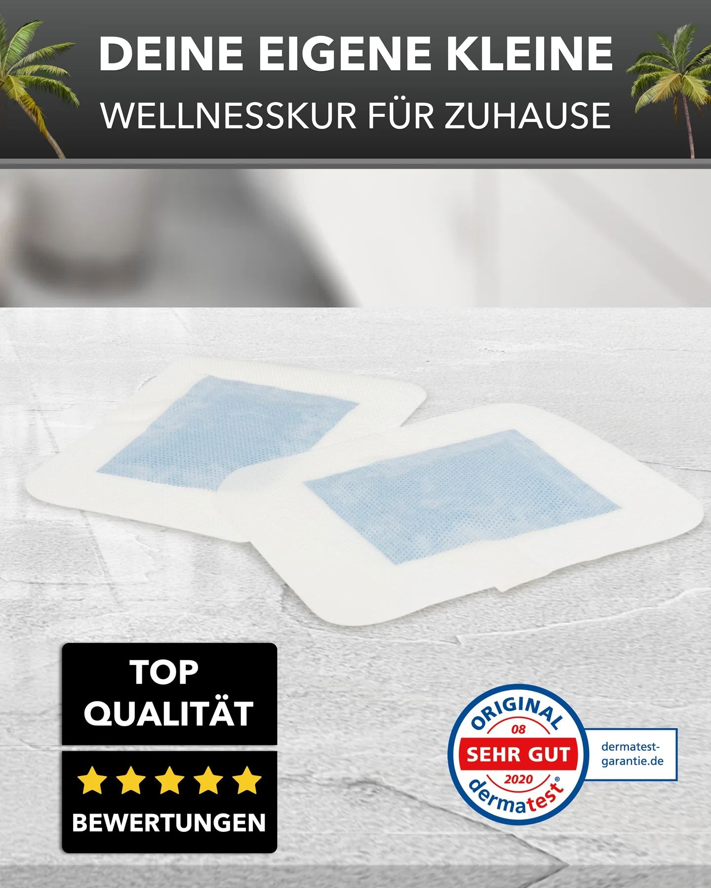 Summer Foot - Fußpads für den Mann mit Minzöl (für 10 Anwendungen)