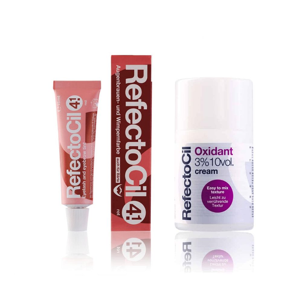 Refectocil Wimpernfarbe rot 4.1 & Refectocil Oxidant Creme 3% Set