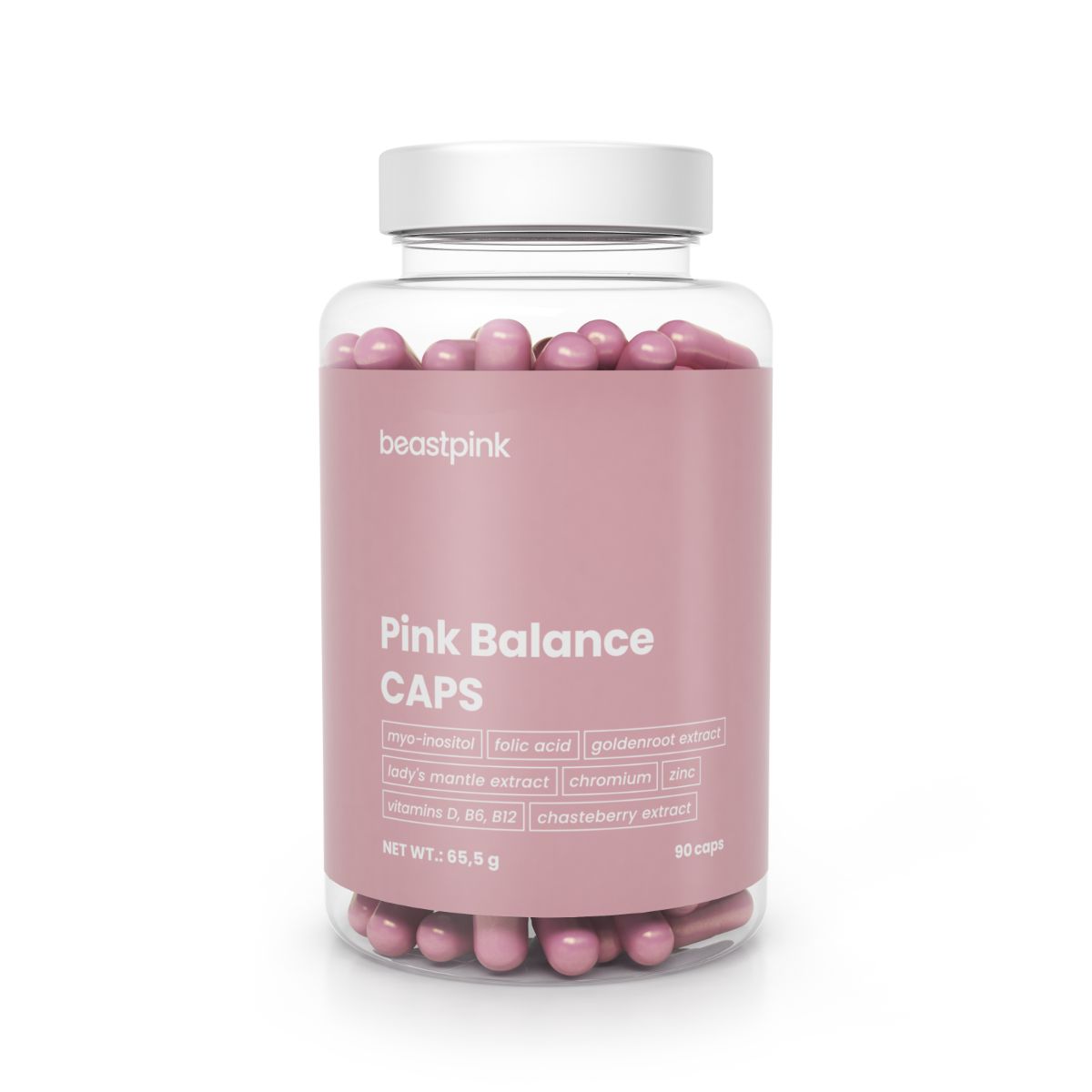 GymBeam Pink Balance Myo-Inositol-Komplex Kapseln