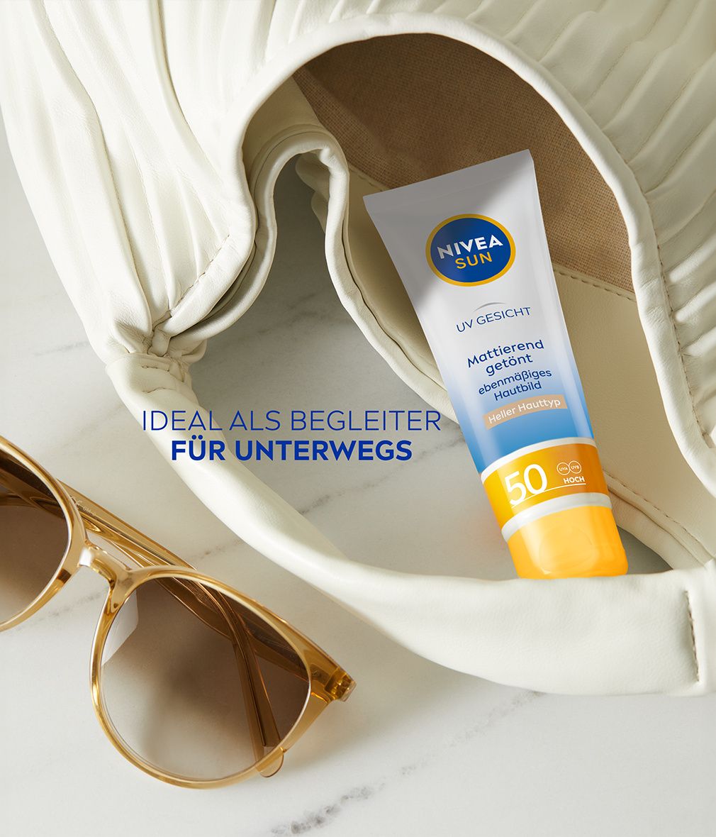 NIVEA SUN UV Gesicht Mattierend getönt LSF 50 Heller Hauttyp