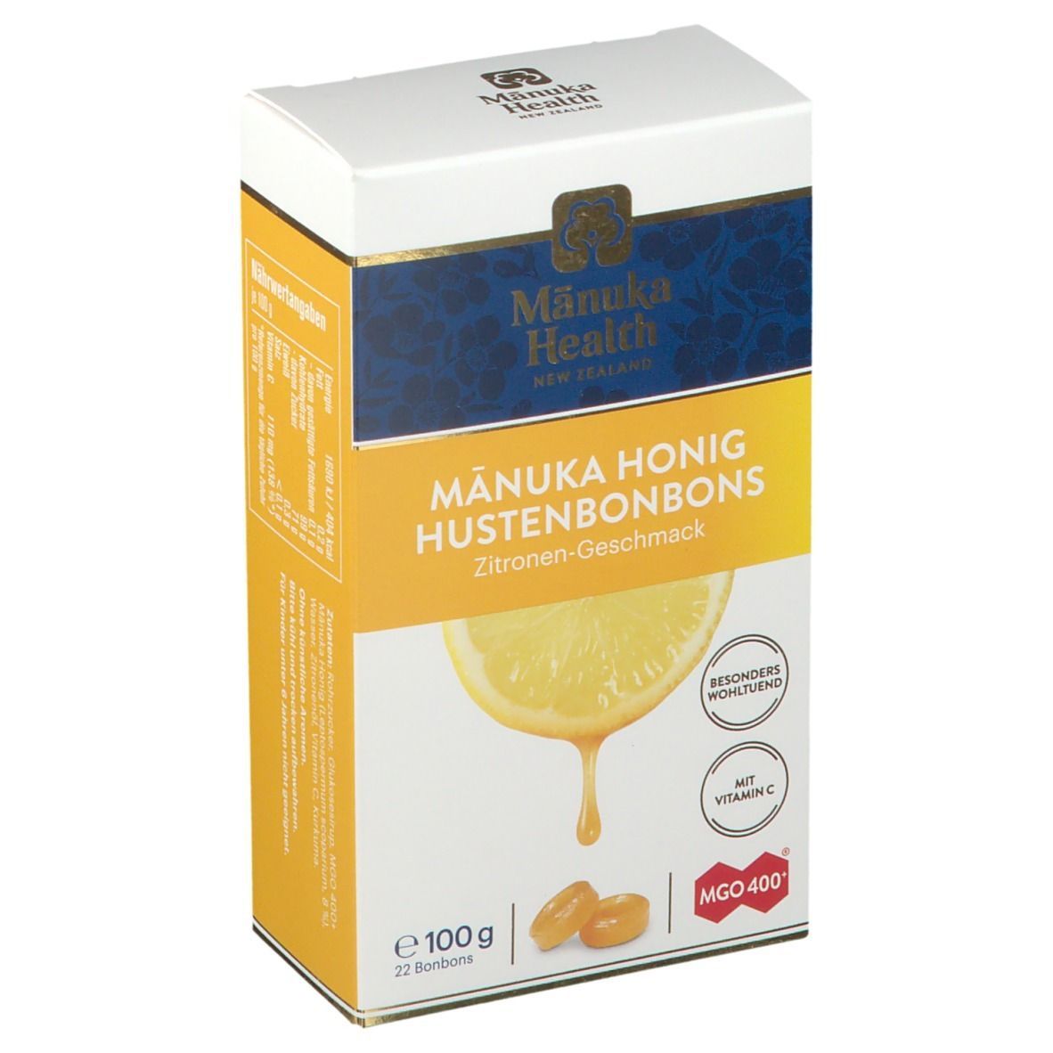 Manuka Health MGO 400+ Lutschbonb.Zitrone 100 g Bonbons