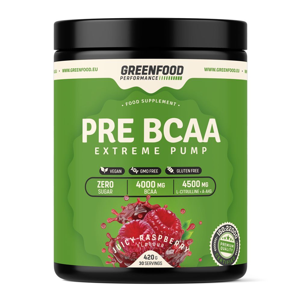 GreenFood Nutrition Performance Pre-BCAA Juicy Raspberry