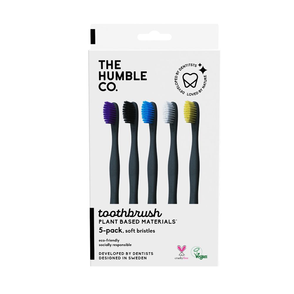 The Humble Co. Zahnbürste Pflanzenbasiert Soft Gemischte Farben