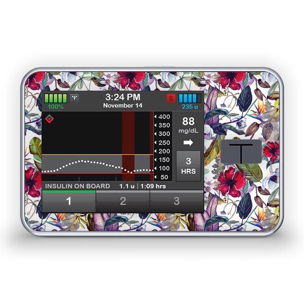 Diasticker® Tandem t:slim X2 Sticker "Wild Flowers"