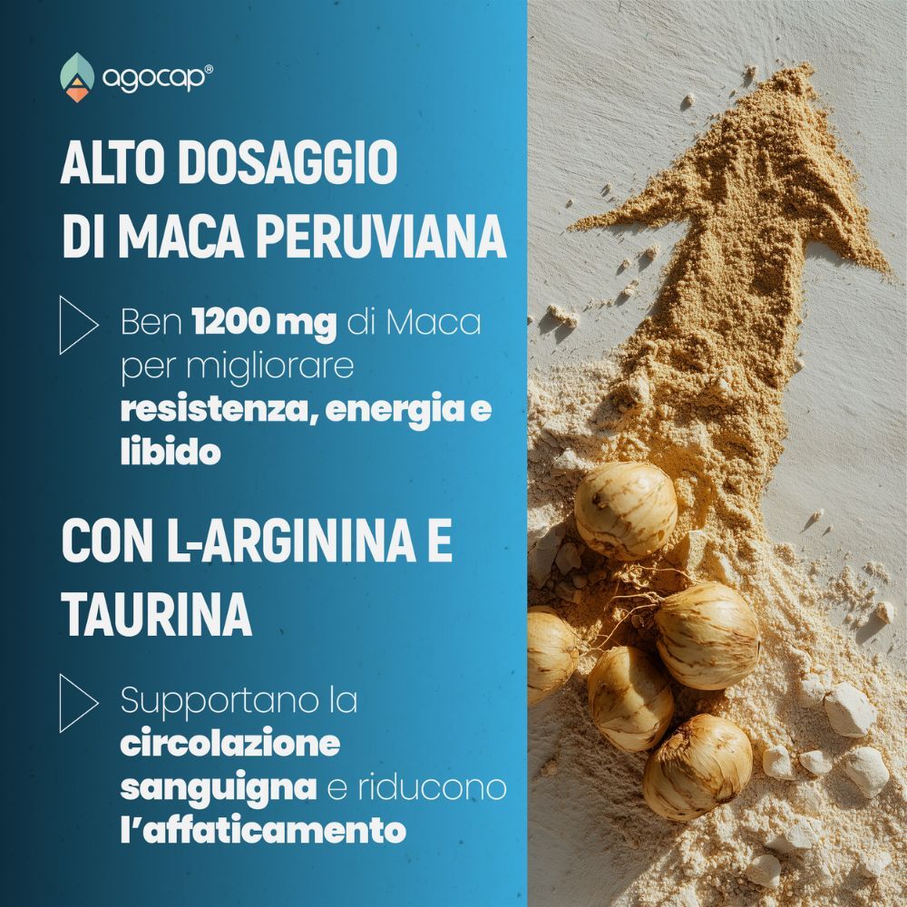 Nahrungsergänzungsmittel für Männer – Maca Peru Hochdosiert 1200 mg, L-Arginin, Taurin, Zink & Vitam