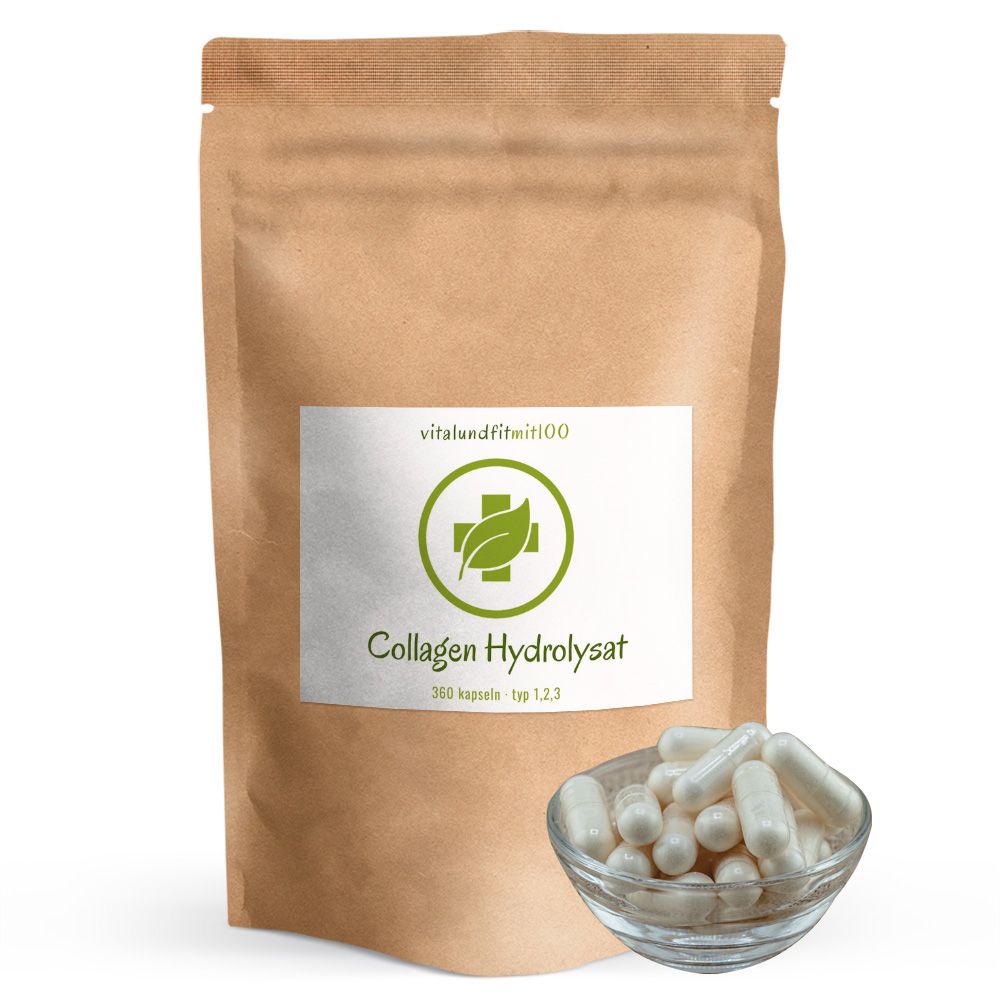 vitalundfitmit100® Collagen Hydrolysat Kapseln 360 St