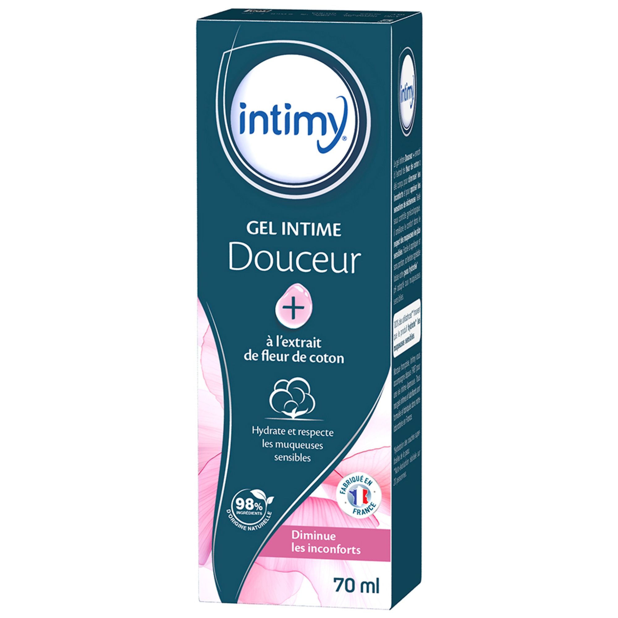 Intimy Intimate Gel Douceur+ mit Baumwollblütenextrakt 70 ml 5x3,8x14,6 cm