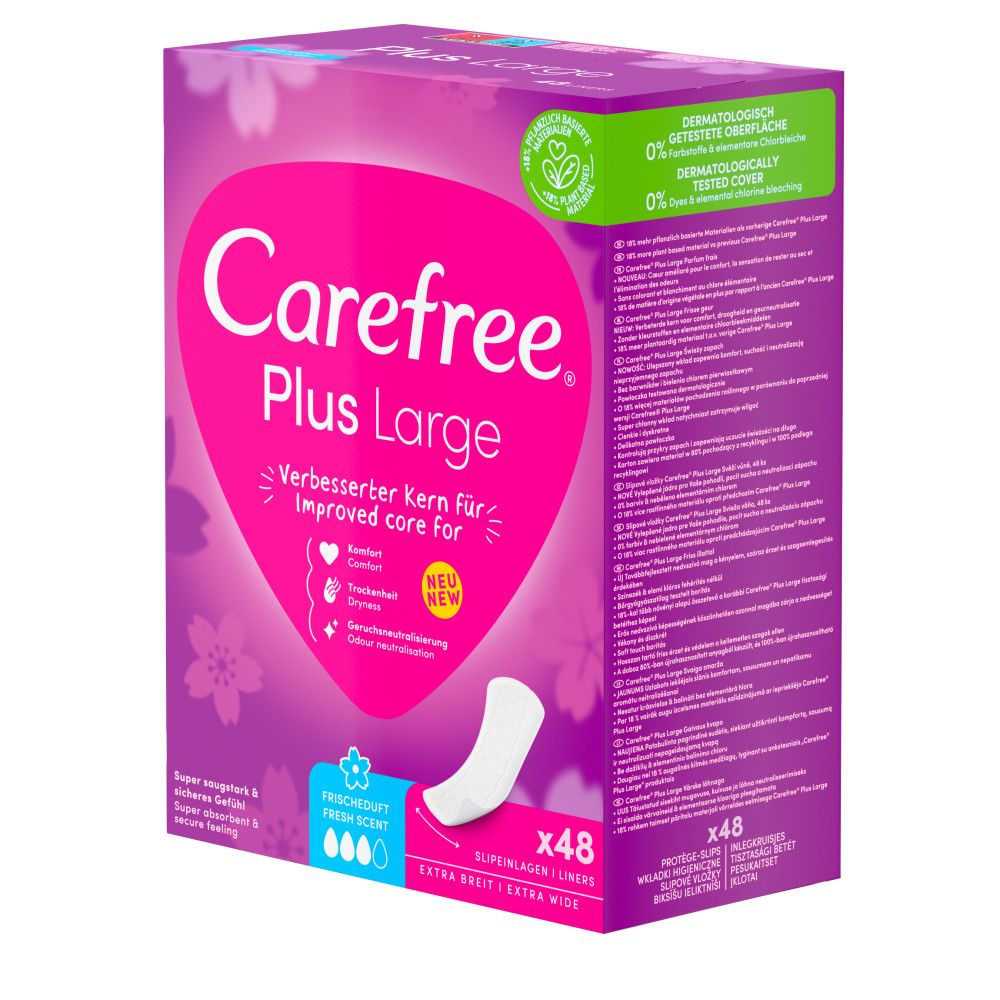 Carefree® Plus Large Slipeinlagen Fresh