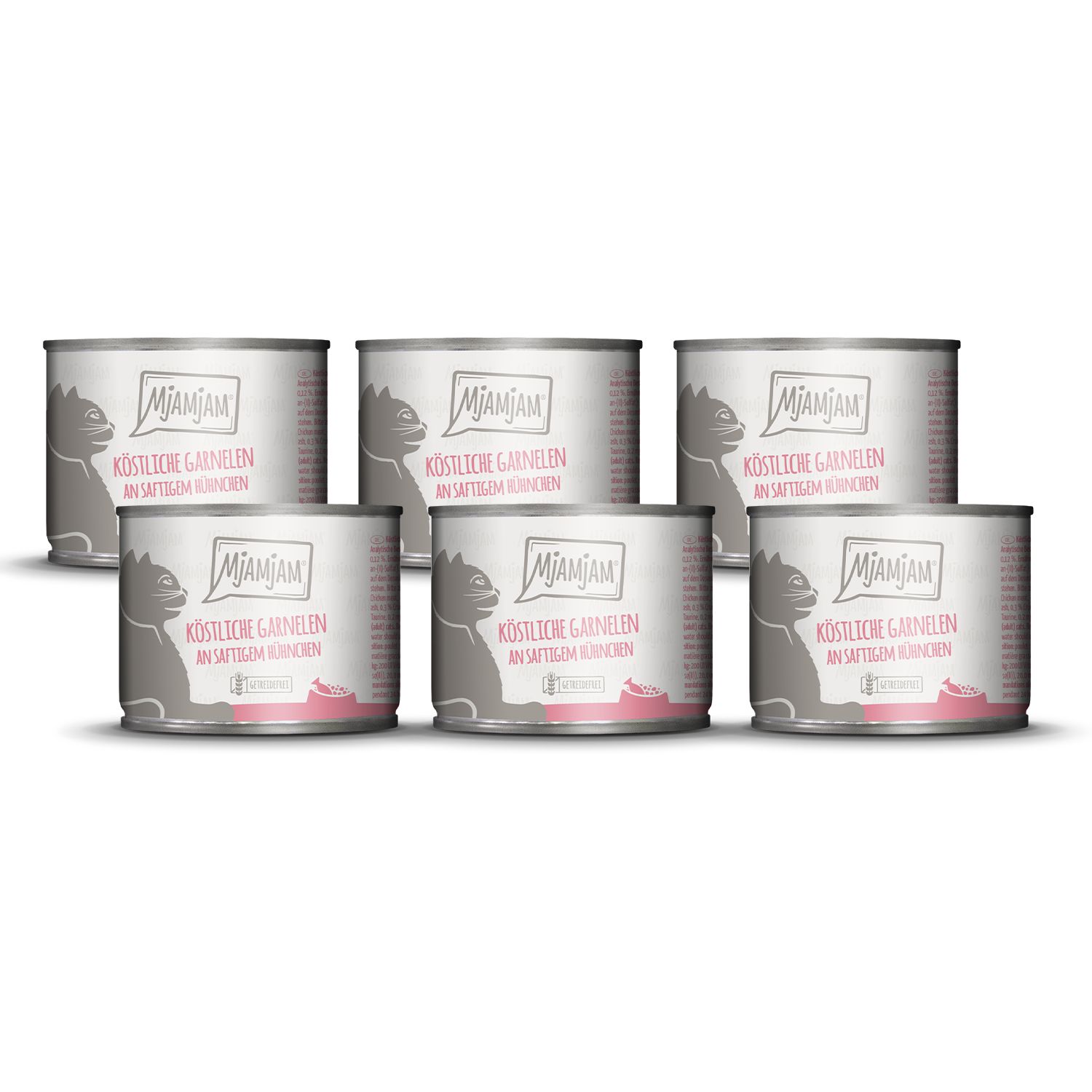 MjAMjAM - köstliche Garnelen an saftigem Hühnchen 6x200 g Futter