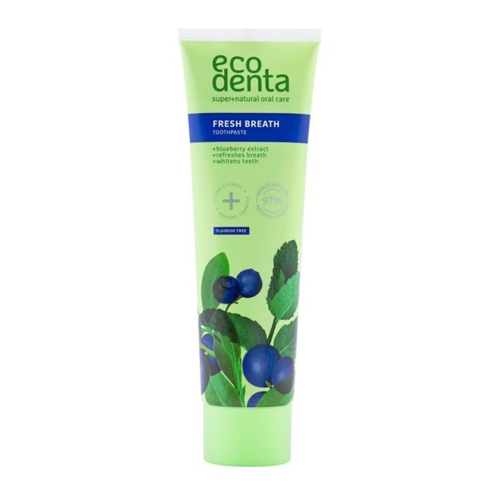 eco denta Green Line Frischer Atem Blaubeer-Zahnpasta 100 ml
