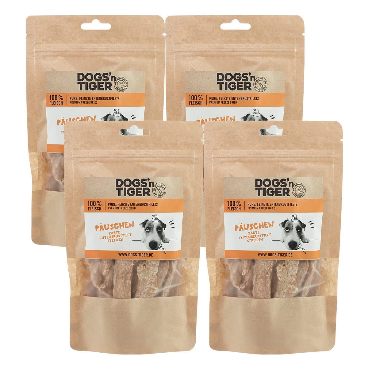 Dogs’n Tiger Adult Hunde Snacks Päuschen, Leckerlies, 100% ...