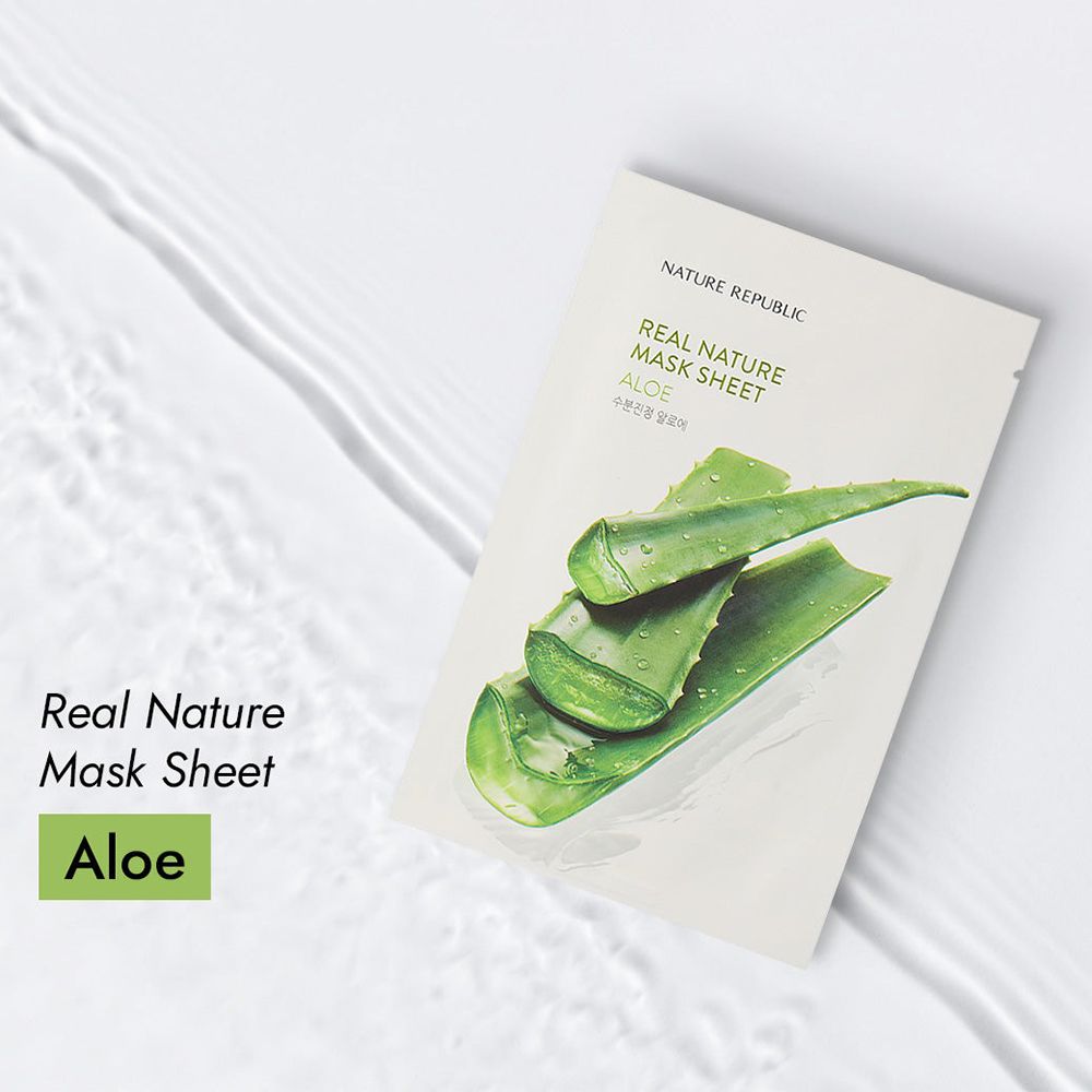 NATURE REPUBLIC Real Nature Aloe Sheet Face Mask