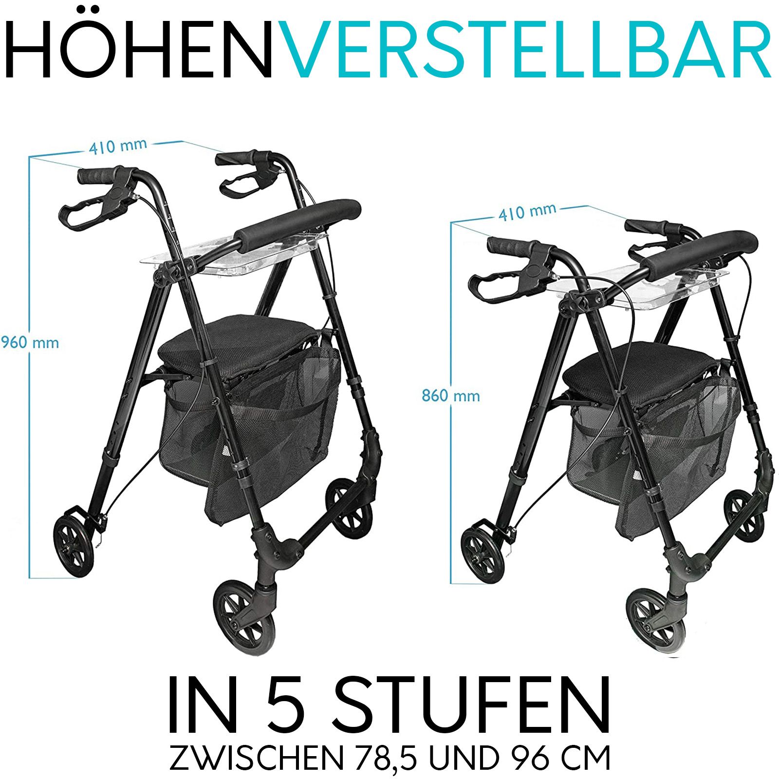 Wohnungs-Rollator IR10+ - Der wendige Indoor Rollator von Mobility Plus+