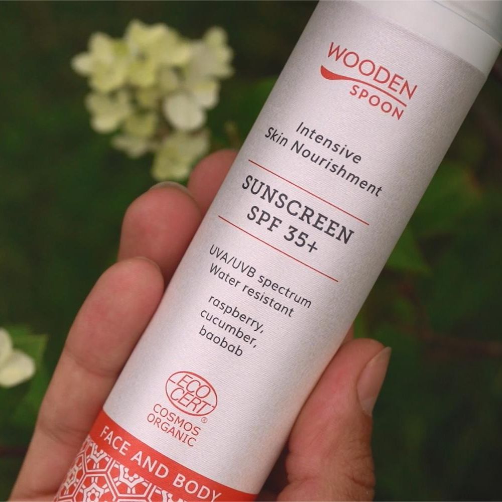 Wooden Spoon Sonnenmilch für Körper und Gesicht SPF 35+