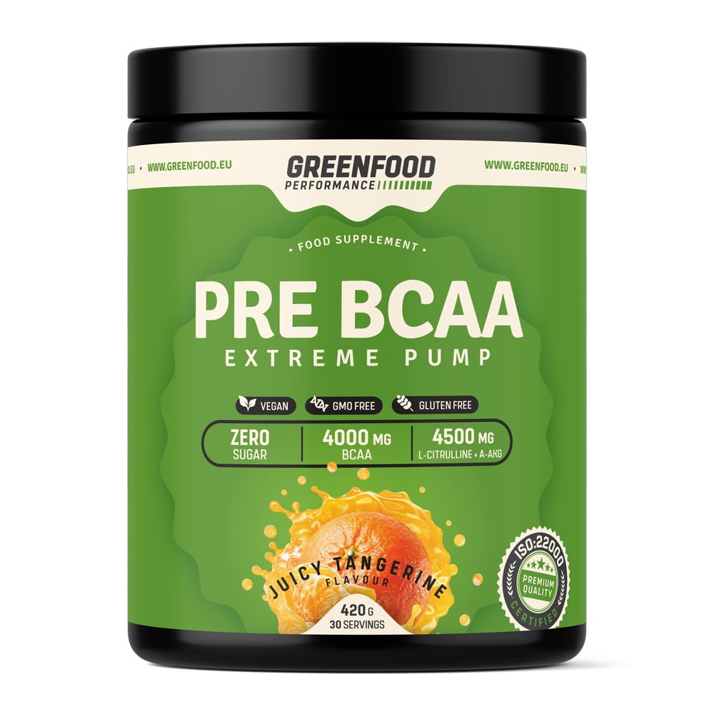 GreenFood Nutrition Performance Pre-BCAA Juicy Tangerine