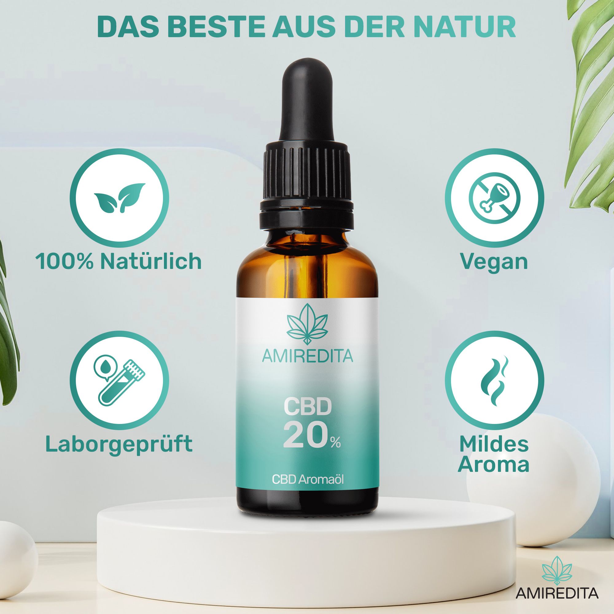 Amiredita CBD Öl 20% Breitspektrum