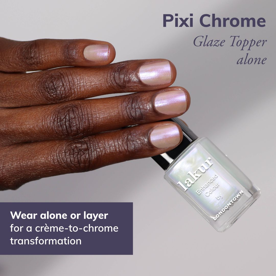 LONDONTOWN lakur Pixi Chrome Glaze Topper Nagellack