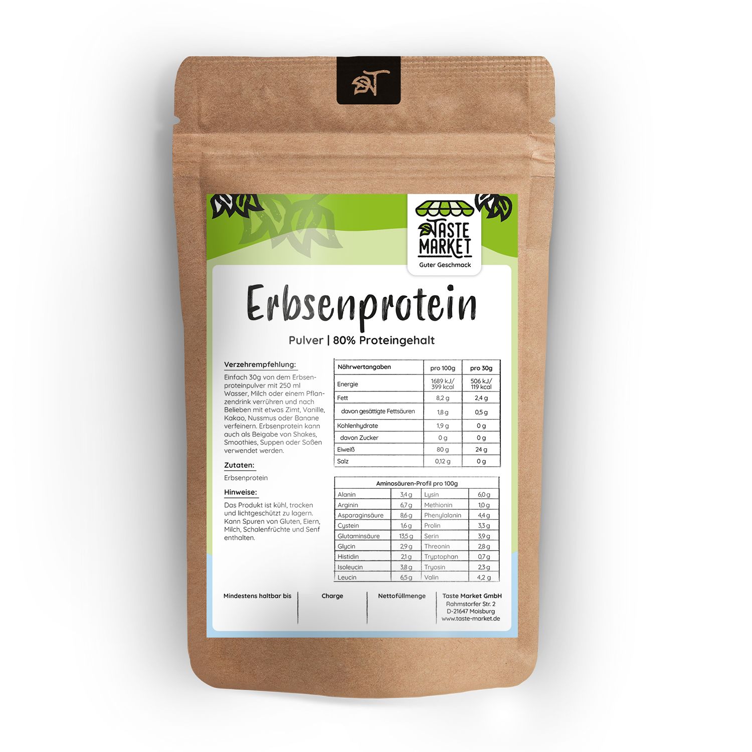 Taste Market Erbsenprotein