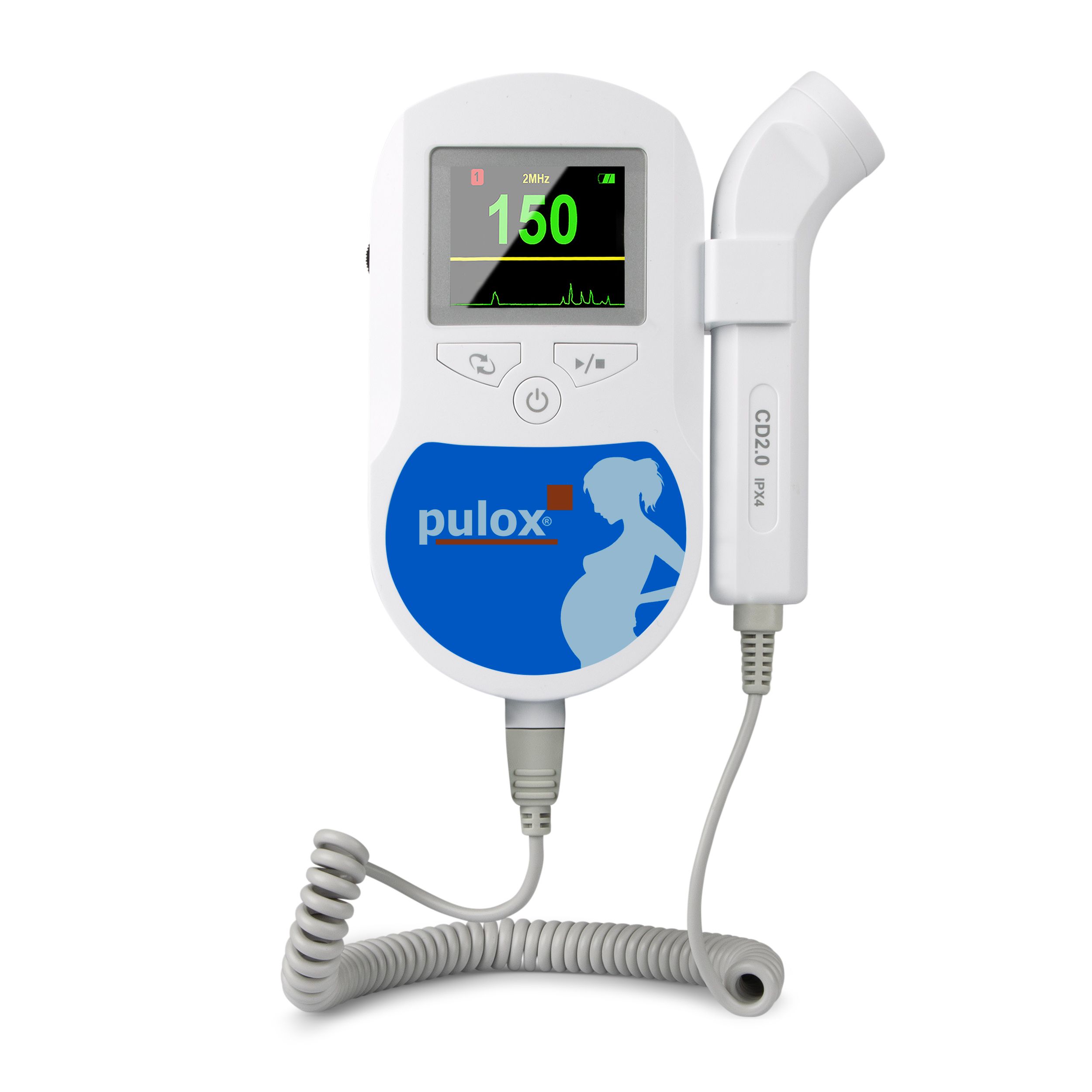 Pulox Sonotrax C - Ultraschall Fetal-Doppler mit Lautsprecher & TFT-Display