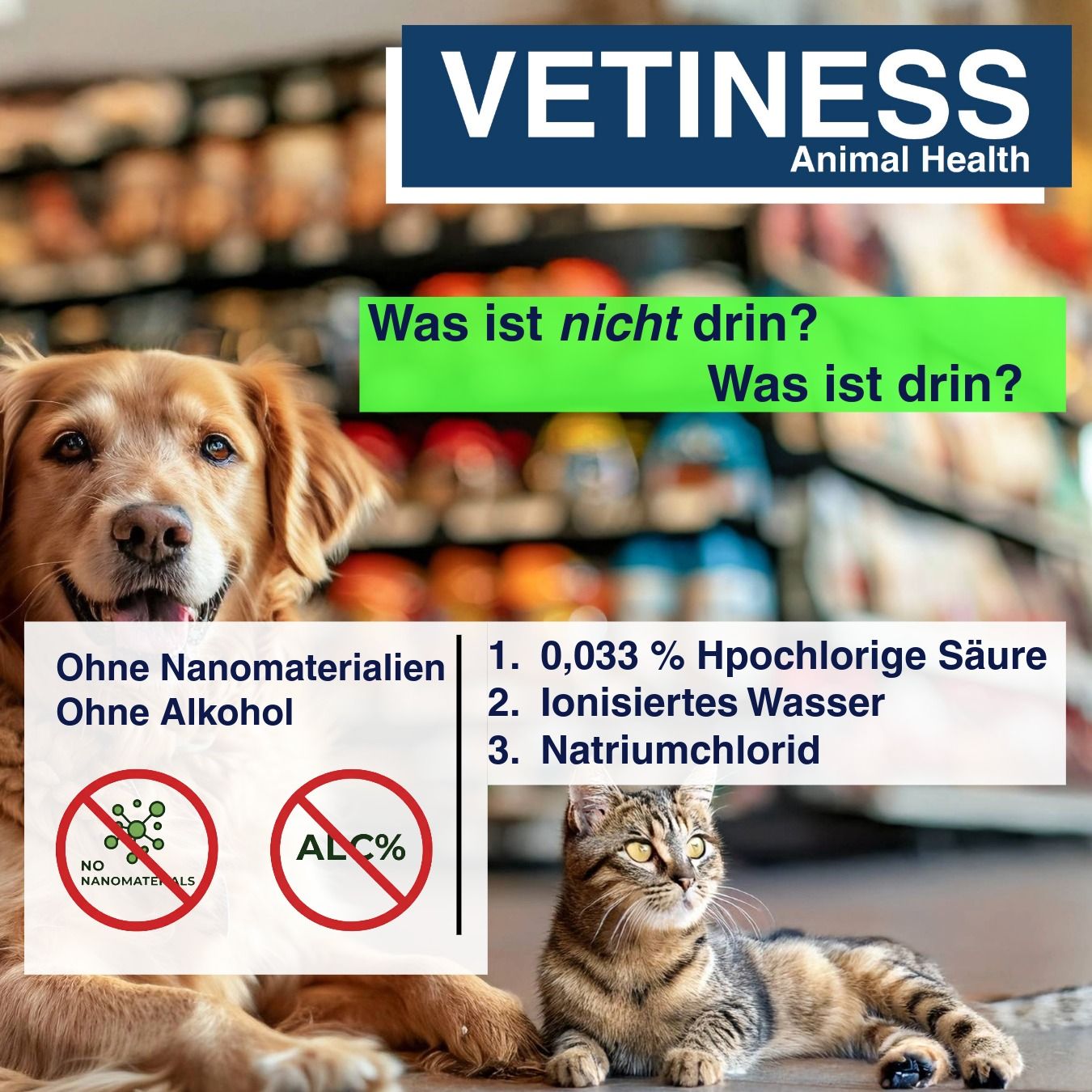 Vetiness EffiVet Augen & Ohr für Hunde und Katzen