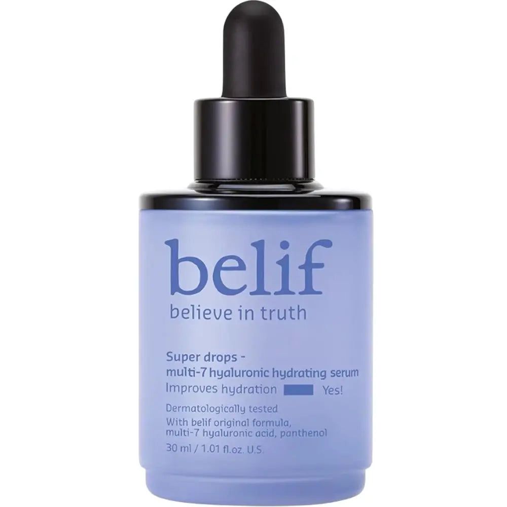 Belif Super Drops Multi 7 Hyaluronic – Serum mit Arten Hyaluronsäure und Panthenol 30 ml